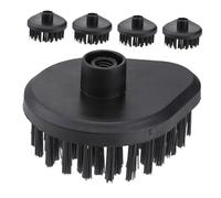 OUNONA 5pcs Plastic Steam Cleaner Attachments Replacement Brush Heads for Home Commercial Use Stain-Resistant Easy to Replace Multi-Surface Cleaning for Kitchen Bathroom Floors