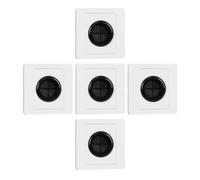 OUNONA 5pcs Plastic Wall Plate with Rubber Gasket for Cable Management and Wire Pass, Easy to Install and Low-Maintenance Cable Outlet Cover Plate Suitable for Home Theater