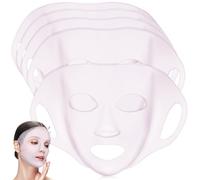 OUNONA 5Pcs Reusable Silicone Face Mask Holders Moisturizing Steam Mask Covers for Skincare Easy to Use Clean Versatile Ear Hook Design for Family and Friends Sharing
