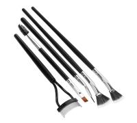 OUNONA 5pcs Scalloped Lash Brush Mascara Fan Lash Brush for Lower Folding Angle Design Separator Tool for Eye Makeup