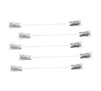 OUNONA 5pcs Vintage Cicada Lapel Brooch Pin with Tassel Chain Metal Alloy Insect Brooches for Men and Women Secure Safety Pin Fastening Clothing Accessories