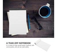 OUNONA 6 Books Planning Handbook Tear-off Note Pad A5 Size Portable Paper Memo Pads with Assorted Colors Fashionable Appearance Simple Design for Daily Plans and Weekly Plan Suitable