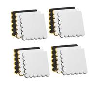 OUNONA 60pcs Disposable Napkins for Dinner Dual High Absorbency Black and White Foil-Edged Paper Serviettes Elegant Party Wedding Birthday Kitchen Events
