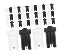 OUNONA 60pcs Eyelash Bottle Blocking Needle Lash Extension Glue Bottle Nozzles Pp Stainless Steel Easy to Use