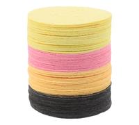OUNONA 60pcs Reusable Round Face Cleaning Pads Compressed Facial Sponges for Makeup Removal Skincare Routine Travel and Home Essentials