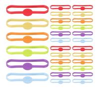 OUNONA 60pcs Silicone Drink Markers, Reusable Cup and Glass Identifiers | Cup Identifiers For Drinks, Colorful Silicone Marker Band for Wine Charms Water Bottle Cocktail Party