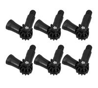 OUNONA 6pcs Adjustable Joint Angle Connector for Telescoping Extension Pole, Black Rotatable Thread Adapter with 0.7' American Screw, Compatible with Paint Rollers, Window Cleaning,