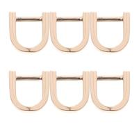 OUNONA 6pcs D Ring Shackle with Screw Pin Bag Strap Hardware