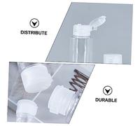 OUNONA 6pcs Emulsion Bottles Makeup Dispensers Plastic Squeeze Bottles for Travel Flip Caps for Carrying Lotions and Cosmetics The Go