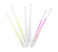 OUNONA 6pcs Eyebrow Mapping Pens Multi-color Portable Marking Pen Set White Pink Fluorescent Green for Beginner Brow Positioning and Makeup Practice