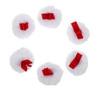 OUNONA 6pcs Fluffy Makeup Puff round Powder Puff for Face Soft Loose Powder Applicator for Foundation and Blush for Dusting Body