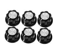 OUNONA 6pcs Guitar Pedal Knobs Potentiometer Knob Volume Control Replacement for Electric Guitar and Amplifier