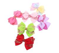 OUNONA 6pcs Hair Bows Barrettes Lightweight Large Bow Clips for Teens Comfortable Daily Wear Birthday Holiday Accessories