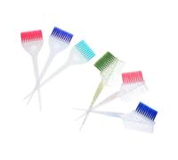 OUNONA 6pcs Hair Dye Brush Set Rat Tail Combs, Multi-color Hair Styling Tools for Salon and Home Use, Precise Coloring and Highlighting Accessories