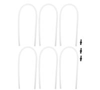 OUNONA 6pcs High-Temperature Silicone Milk Tubes with 3 Replacement Adapters for Coffee Machine Milk Frother Espresso Machine Hose Set for Liquid Transfer and Coffee Making Accessories