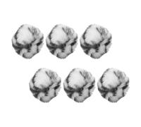 OUNONA 6pcs Leopard Print Plush Cat Ball with Catnip for Indoor Play
