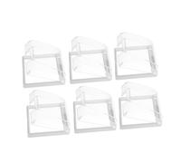 OUNONA 6pcs Outdoor Socket Covers with Adhesive Backing Transparent Plug Protector Boxes for Type Bathroom and Kitchen Electrical Switches Easy Installation and Splash-Resistant Design