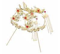 OUNONA 6pcs Phoenix Cake Picks for Weddings Elegant Chinese Style Cake Toppers Romantic Party Supplies for Wedding Celebrations and Events