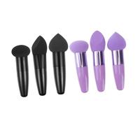 OUNONA 6pcs Portable Makeup Sponge Pens Comfortable Cosmetic Brushes with Pen Handle for Foundation Concealer Powder Application Tools for Precise Blending and Easy Use