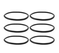 OUNONA 6pcs Rubber Oxygen Bottle Ring, Heavy Duty Black Rubber Washer for Cylinder Tank Collar, Anti Slip Bumper Guard for Industrial and Home 10.24" X 0.6"