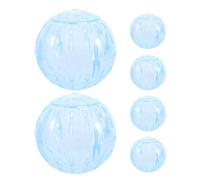 OUNONA 6pcs Silent Hamster Exercise Wheel with Innovative Rolling Structure and Easy to Clean Plastic Design, Suitable for Chinchilla and Hamster Indoor or Outdoor Trips, Small Animals