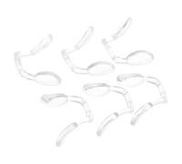 OUNONA 6pcs Soft Silicone Eyeglass Nose Pads U-Shaped Bridge Replacement for Glasses and Sunglasses, Push-in Comfort Nose Cushions for Eyewear Repair