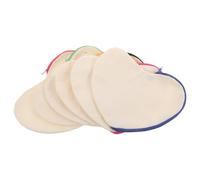 OUNONA 6PCS Sublimation Blank Canvas Makeup Bags - DIY Heat Transfer Pen Case - Heart Shaped Wallet with Zipper - Toiletry Pouch for Christmas Craft 9.04x7.47inch