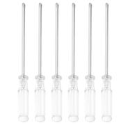 OUNONA 6pcs Transparent Crystal Screwdriver Cross Head Manual Repair Tools for Home Office Workshop Use Steel Construction Versatile Handheld Screwdriver Kit