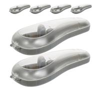 OUNONA 6pcs Travel Case: Plastic Hair Shaving Storage Box - Compact Manual Protector Holder for Barber Hair Removal Tools