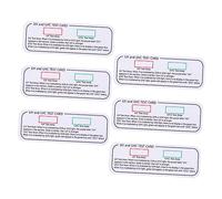 OUNONA 6pcs Uvc-uva UV Test Cards Professional UV Detection Stickers Sensitive Test Papers Accurate Light Intensity Testing Tools for Industrial and Scientific Use