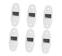 OUNONA 6pcs Venetian Blind Guide Rails Plastic Belt Guide Plastic Belt Shutter Webbing Cleaner Webbing Accessories Internal Brush White