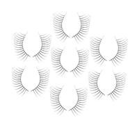 OUNONA 7 Pairs Halloween False Eyelashes Spider Web Design Artistic Costume Lashes for Women Cosplay Masquerade Stage Performances Dramatic Makeup Accessories