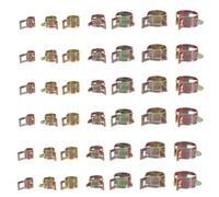 OUNONA 70pcs Spring Hose Clamps: Fuel Line Hose Spring Clip 7/9/10/11/14/16/18mm ID - Carbon Steel Band Clamps Colored Zinc for Fixing Fuel Lines Water Tube/Air Tubes Automotive/Marine