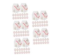 OUNONA 75 Pcs White Handheld House Shaped Paper Gift Boxes for Party Treats Small Packaging Supplies for Candies Sweets Chocolates for Christmas Birthday Shower Favor Bags