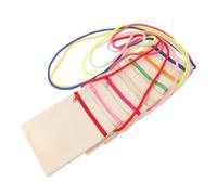 OUNONA 7pcs Canvas Zipper Pouch, Blank DIY Craft Zipper Bags | Blank Crossbody Phone Bag, Multipurpose Bag for Cosmetic, Invoice Bill, Travel Toiletry, 6.7x5.2 Inch