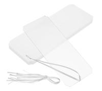 OUNONA 8 Pcs Reserved Signs for Chairs Elegant Reserved Seating Tags for Weddings and Events Transparent Hanging Design Simple and Beautiful for Table Reservations and