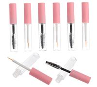 OUNONA 8-piece Set of 5ml Empty Mascara Tubes and Liquid Eyeliner Containers Pink Caps for Women Reusable Eyelash Cream Bottles for Makeup Application