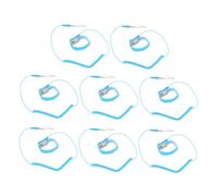 OUNONA 8pcs Adjustable Blue Static Wristbands with Grounding Wire Comfortable Ergonomic Fit for Electronics Labs Static Electricity Protection Straps for Esd Safety and Research