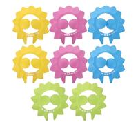 OUNONA 8pcs Baby Hair Wash Shield - Adjustable Bath Visor - Toddler Shampoo Hat with Ear Protection - Waterproof Shower Cap for Kids Hair Washing Bath Safety