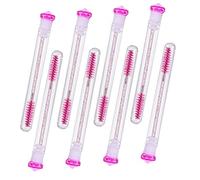 OUNONA 8Pcs Diamond Eyelash Brush Tubes Set Refillable Mascara Wands with Easy Hold Handle for Beauty Salon Personal Use for Lashes and Eyebrow Grooming