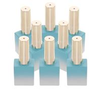 OUNONA 8Pcs Empty Nail Polish Bottles Set with Brush Cap 11.7Ml Glass Refillable Nail Varnish Containers for Art Supplies and DIY Manicure Tools Gradient Blue