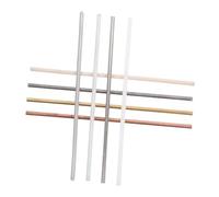 OUNONA 8pcs Heat Conductive Rods Kit for Thermal Conductivity Experiments Solid Metal and Plastic Round Rods for Research and Educational Lab Use
