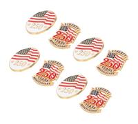 OUNONA 8Pcs Patriotic American Flag Lapel Pins 2026 US 250Th Anniversary Commemorative Brooch Set for Independence Day Veterans Day Celebration Accessories
