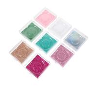 OUNONA 8pcs Plastic Eyelash Organizer Box Durable Transparent Storage Case for False Lashes Glitter Inserts Secure Seal for Keeping Lashes Clean and Organized