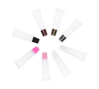 OUNONA 8pcs Revolution Lip Gloss Substitute Empty Lipstick Bottles for DIY Beauty