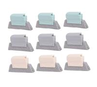 OUNONA 9pcs Multi Color Window Track Cleaning Brushes Set Durable Scouring Pad Material for Narrow Gaps Grooves and Cracks in Windows Kitchens and Bathrooms