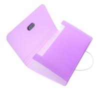 OUNONA Accordion File Organizer 13 Pockets Expanding File Folder A6 Purple Document Organizer for School Office Home Use
