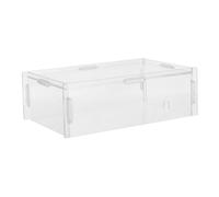 OUNONA Acrylic Mouse Dust Cover for Wired Gaming Mouse 10x16x5cm Protective Case for Office and Home Use