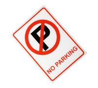 OUNONA Acrylic No Parking Symbol Sign Weather-resistant Warning Plate for Driveways and Private Property Bright Color Visual Reminder Suitable for Restaurants Yards and Public Spaces