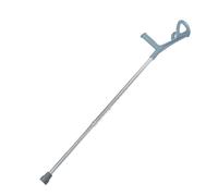 OUNONA Adjustable Aluminum Alloy Forearm Crutch for The Elderly with Supple Handle and Telescopic Design, Lightweight Mobility Aid for Disabled and Wounded People